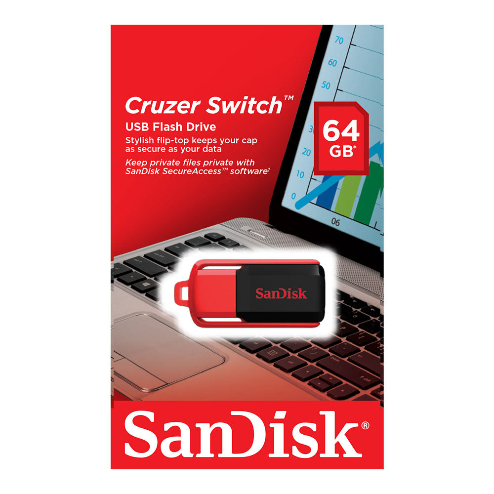 Sandisk Cruzer Switch 2.0 Flashdrive 64GB (4627422478436) Sandisk Cruzer Switch 2.0 Flashdrive 64GB (4627422478436)